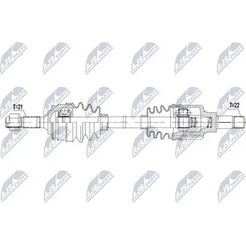 Poloosa kola Hnací hřídel - poloosa NTY NPW-CT-176