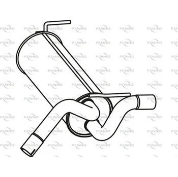 Zadní díl výfuku Střední díl výfuku FENNO P43117