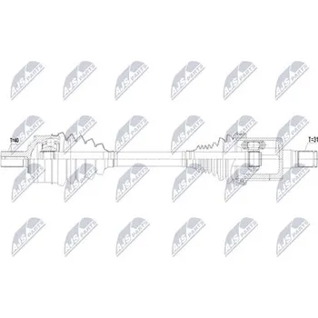 Poloosa kola Hnací hřídel - poloosa NTY NPW-VV-156