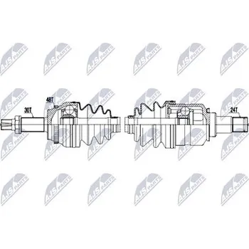 Poloosa kola Hnací hřídel - poloosa NTY NPW-TY-211