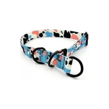 Obojek pro psa Polostahovací obojek Strakatá Kráva M/L