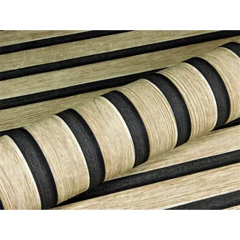 Tapeta Tapeta 3D efekt vinylová lamela na vliesu lamely dřevo pruhy AS Creation