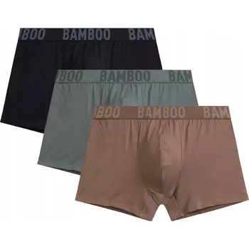 Pánské spodní prádlo 3-BALENÍ Pánské boxerky bambusové Atlantic XXL