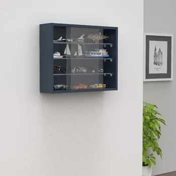 Komoda VCM Nástěnná vitrína „Drivalo S“, antracitová 497002