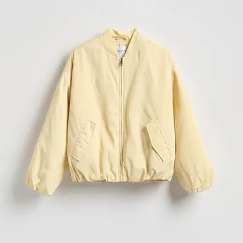 Dámský kabát Reserved - Bunda bomber - světle žlutá - 448IA-10X - 448IA-10X-X_S