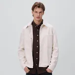 Reserved - Košilová bunda - krémová - 467HM-01X - 467HM-01X-XXL