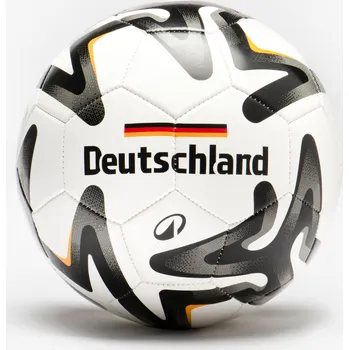 Fotbalový míč KIPSTA Fotbalový míč v barvách Německa velikost 5 5 BÍLÁ|ČERNÁ|ŽLUTÁ