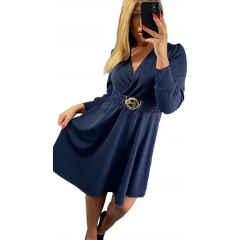 Dámské šaty Koktejlové midi šaty Genesy Glamour, velikost 52