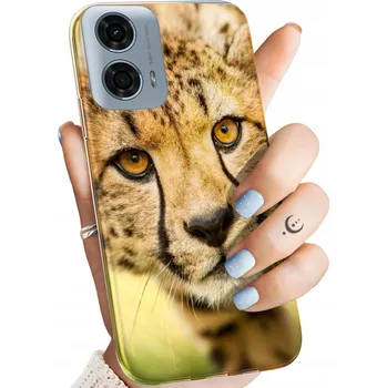 Pouzdro na mobilní telefon Zadní Kryt Hello Case pro MOTOROLA MOTO G24 / MOTO G04 žlutý