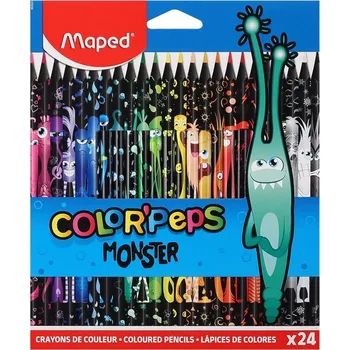 MAPED Pastelky trojboké Color'Peps Monster 24ks