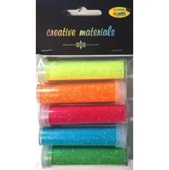 Set školních potřeb Brokat opalizujący 5 kolorów 9g