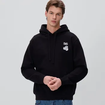 Pánská mikina Reserved - Mikina s potiskem na zádech - černý - 406HM-99X - 406HM-99X-L