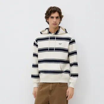 Pánská mikina Reserved - Mikina s&nbsp;kapucí - krémová - 405HM-01X - 405HM-01X-S