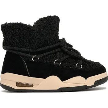 Dámská zimní obuv Kotníkové Boty Sněhule s kožešinou beránkem Zimní sportovní boty Zateplené 37