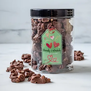 Alika Zdravé ořechy Dóza hroudy s arašídy v mléčné čokoládě 500g