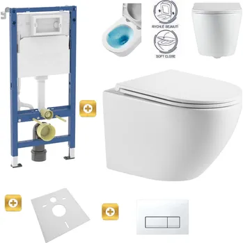 Geberit Duofix Basic+ WC Lena Rimless bílá