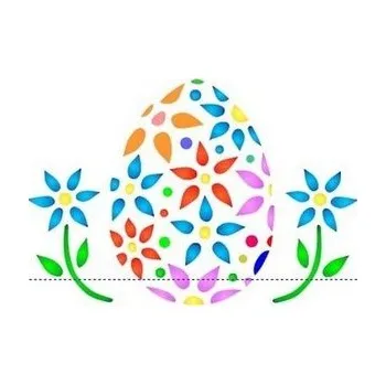 Set školních potřeb Szablon zmywalny wielkanocny 12x15cm