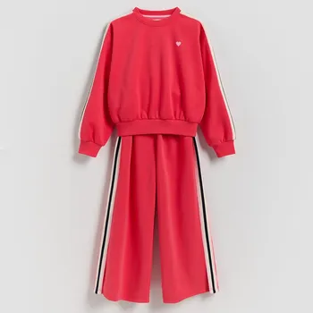 Dívčí mikina Reserved - Bavlněná sada - svítivě růžová - 139HN-42X - 139HN-42X-122