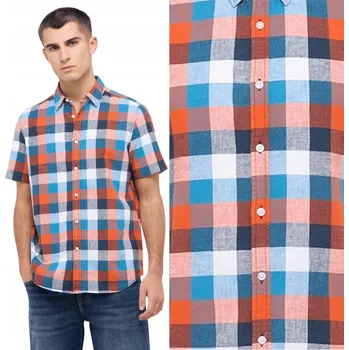 Pánská košile Pánská košile Mustang Berkeley Vícebarevná Kostkovaná Střih Regular Fit Velikost 3XL