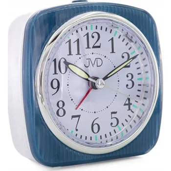 Budík BUDÍK JVD SRP7503.3 MODRÝ ALARM SNOOZE PODSVÍCENÍ TICHÝ MECHANISMUS