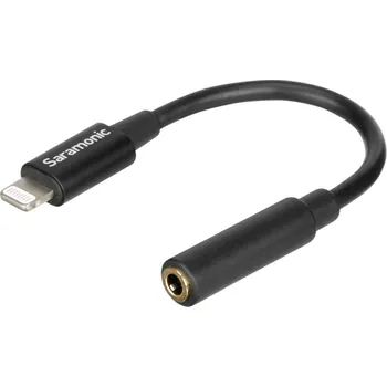 Mikrofon Saramonic Female 3.5mm TRRS to Lightning Adapter w/ Headphone Out & Mic & Audio In for iPhone & iPad