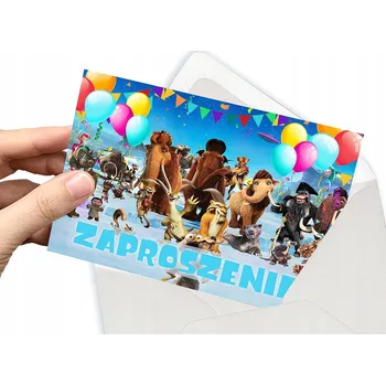 Pozvánka POZVÁNKA DOBA LEDOVÁ VEVERKA NA DĚTSKOU OSLAVU + OBÁLKA DÁREK