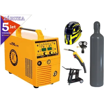 Svářečka Omicron OMI 196LS PFC + hořák + ventil + kukla + lahev + vozík, záruka 3+2 roky SET PRO