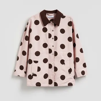 Dámský kabát Reserved - Bunda s kontrastním límcem - růžová - 734FZ-03J - 734FZ-03J-M