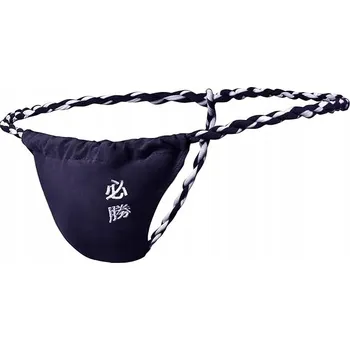 Kalhotky Pánská bavlněná tanga s ozdobnou šňůrkou model Sumo - XL