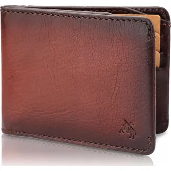 Peněženka Visconti peněženka z pravé hovězí kůže hnědá - muž