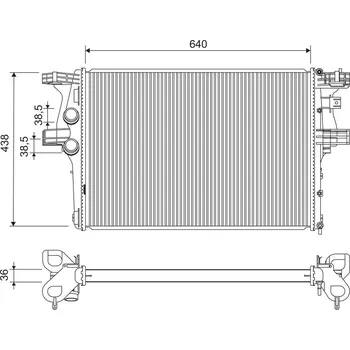 Chladič motoru Chladič, chlazení motoru VALEO 701230