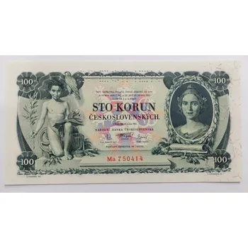 Československo – 100 Korun 1931 S. Ma Specimen