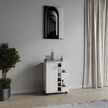 Kuchyňský vozík VCM „Esilo M“, bílý 497053