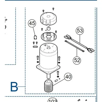 Pohon brány Nice SPMTG10600 sestava elektromotoru závory M3BAR - M5BAR - M7BAR