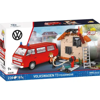 Stavebnice COBI Cobi 24635 Volkswagen T3 Hasiči, 1:35, 238 k, 2 f - expresní doprava