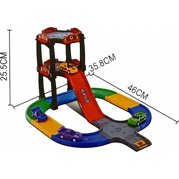 autodráha Parkovací garáž pro autíčka Autodráha 3D Sada 39 dílů