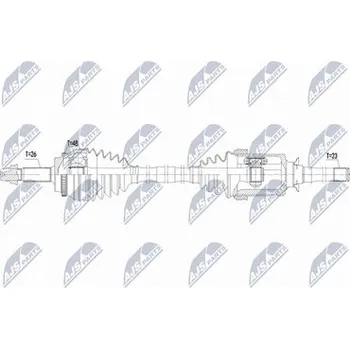 Poloosa kola Hnací hřídel - poloosa NTY NPW-TY-195