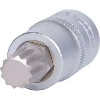 Gola hlavice KS Tools Nástrčný ořech s bitem 1/2", profil XZN, M12, 55 mm 911.1344