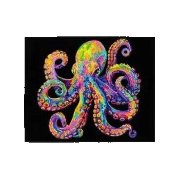 Set školních potřeb Diamond Dotz - Adults Flocked Neon Octopus