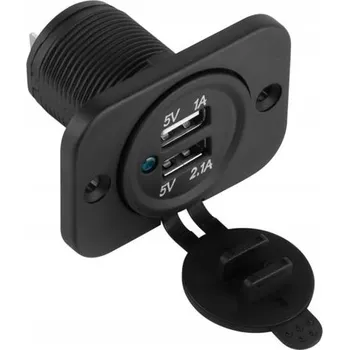 Bezpečnostní kamera Automobilová 2xUSB pro montáž 3100 mA