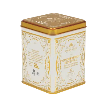 Čaj Harney & Sons Černý čaj se skořicí a zázvorem Gingerbread Festival 20 ks