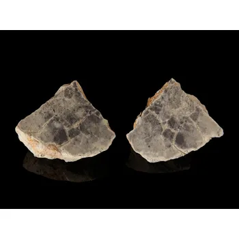 Přírodní kámen Meteorit | Lunar | Bechar 003/006 | 2,34 g (1,08 + 1,26 g)