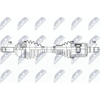 Poloosa kola Hnací hřídel - poloosa NTY NPW-BM-143