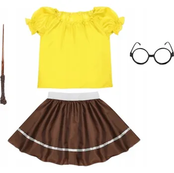 Karnevalový kostým KOSTÝM HUFFLEPUFF HARRY POTTER BRADAVICE 116-128 4e
