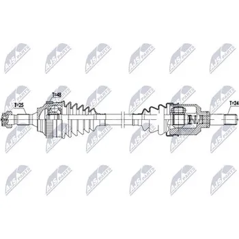 Poloosa kola Hnací hřídel - poloosa NTY NPW-CT-165