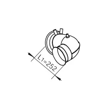 Přední díl výfuku Výfuková trubka DINEX 22191