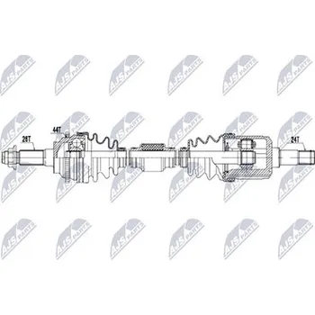 Poloosa kola Hnací hřídel - poloosa NTY NPW-MZ-112