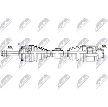 Poloosa kola Hnací hřídel - poloosa NTY NPW-HY-647