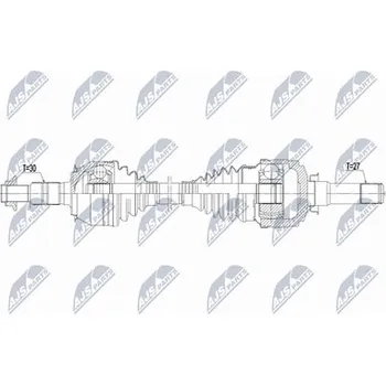 Poloosa kola Hnací hřídel - poloosa NTY NPW-CH-166