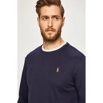 Pánské tričko Polo Ralph Lauren - Tričko s dlouhým rukávem 710760121003 námořnická modř 59X, vel. M